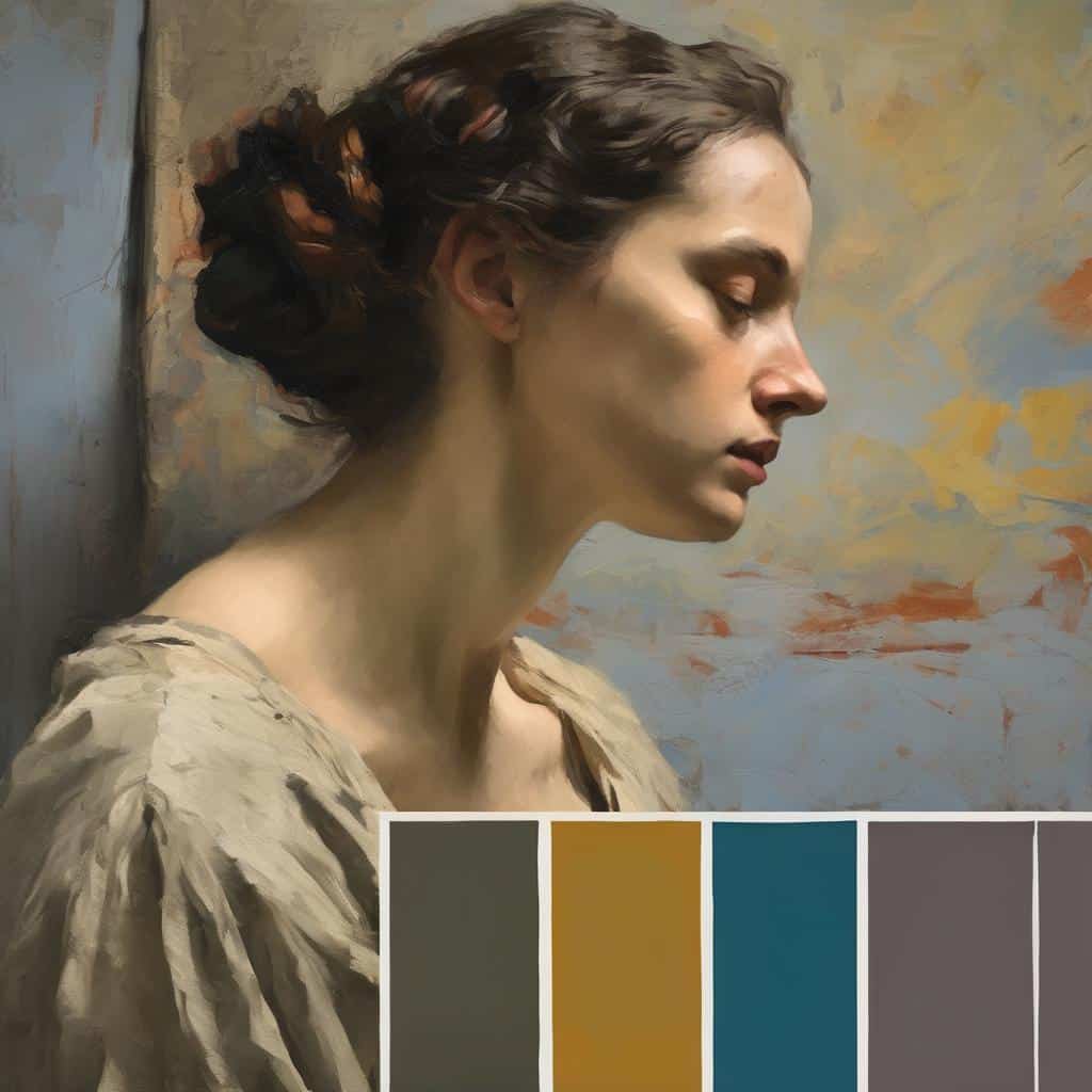 Ανθρώπινη τέχνη και εξέλιξη κουλτούρας, σύγχρονη ζωγραφική και ποικιλίες χρωμάτων, πολιτιστική έκφραση και ανθρώπινη δημιουργικότητα.